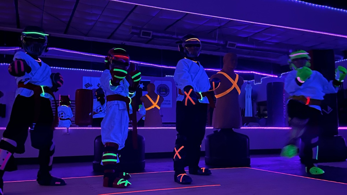 Rockhold Karate Glow in the Dark Sparring