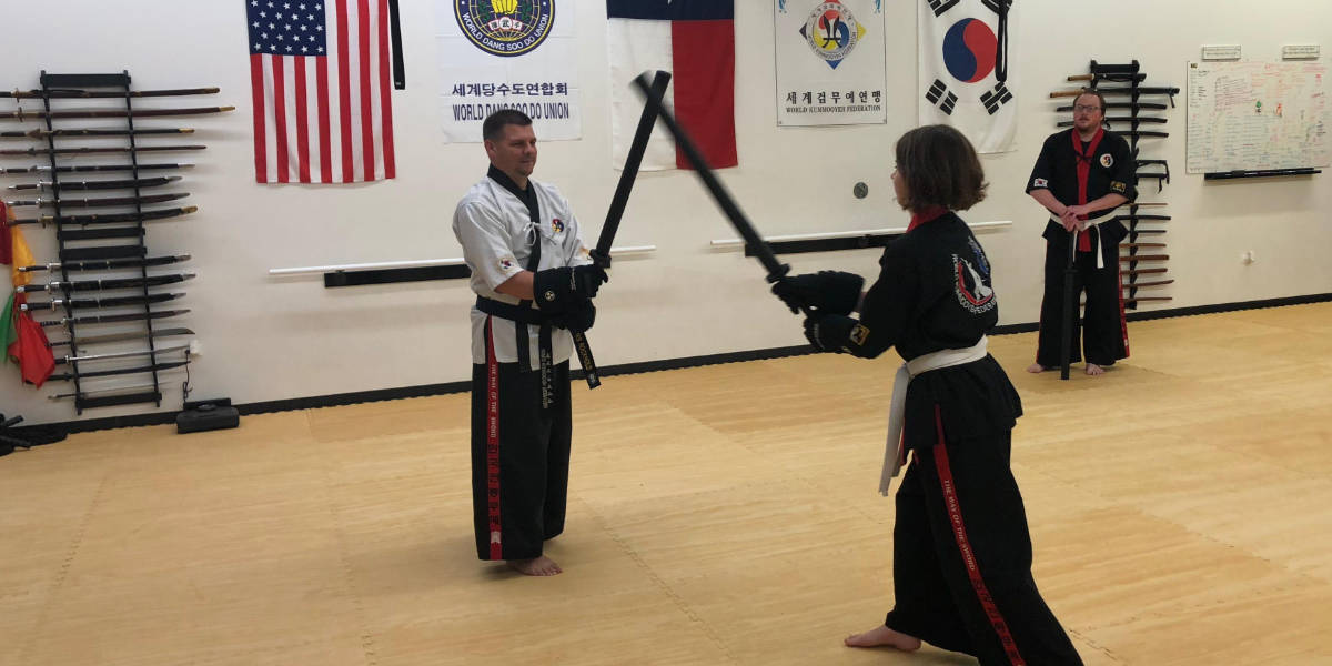Kummooyeh Student and Teacher at Rockhold Karate