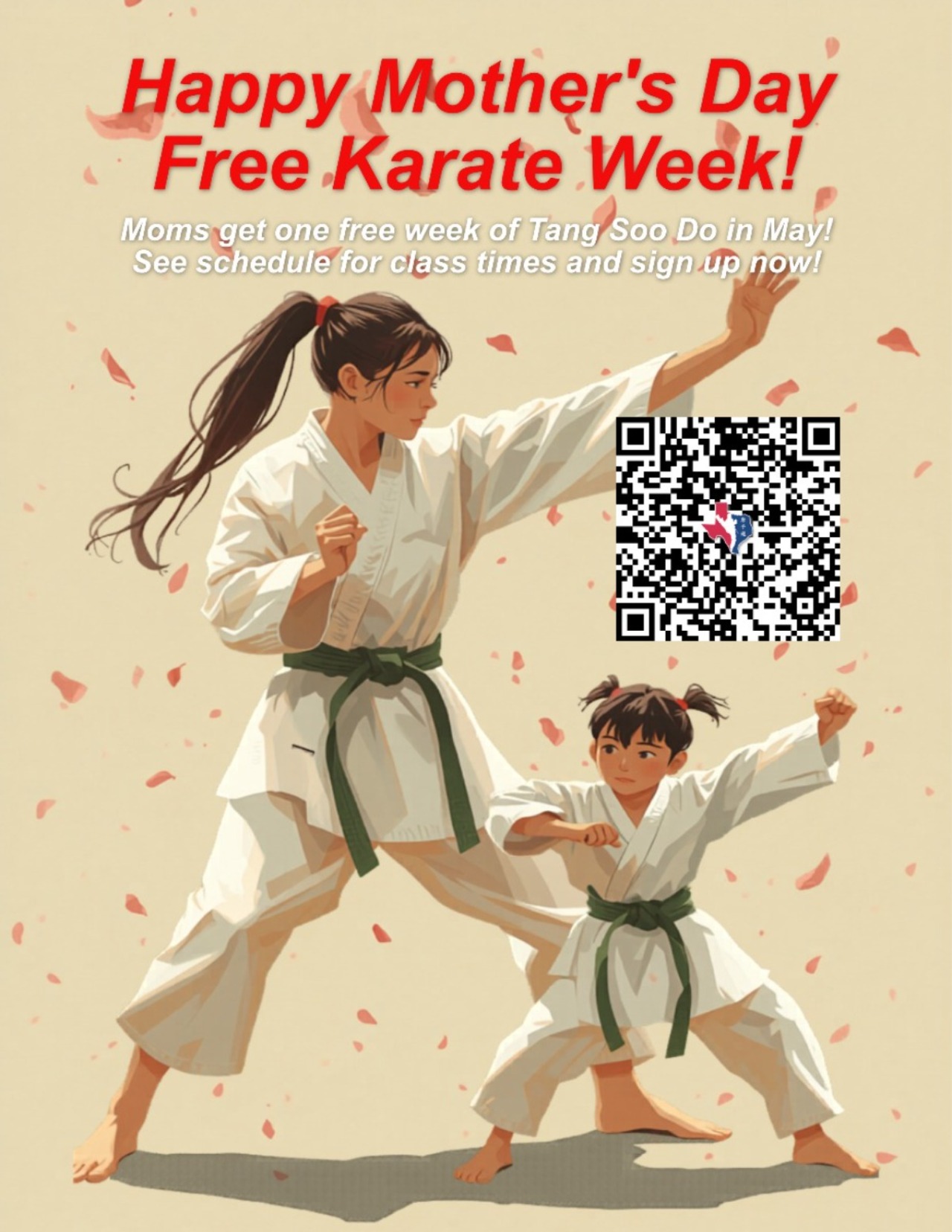 Happy Mother's Day, Moms get a Free Week at Rockhold Karate
